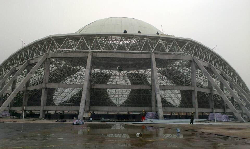 东阳温泉馆网架工程